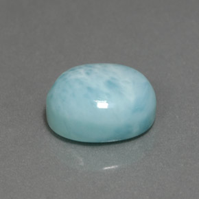 larimar Azul natural de 4.73 ct, Corte Óvalo, Opaco