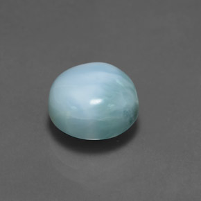 larimar Azul natural de 5.00 ct, Corte Redondo, Opaco