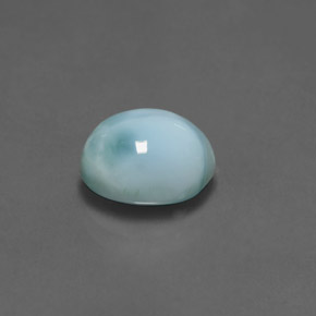 larimar Azul natural de 3.02 ct, Corte Óvalo, Opaco