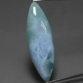 Larimar azul natural de 7,63 ct, marquesa, opaco