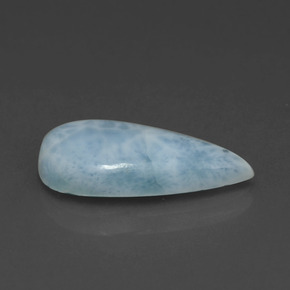 larimar Azul verdoso natural de 3.48 ct, En forma de pera, Opaco