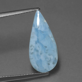 larimar Azul natural de 3.02 ct, En forma de pera, Opaco