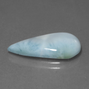 larimar Azul natural de 4.67 ct, En forma de pera, Opaco