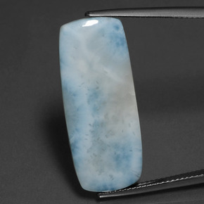 larimar Azul natural de 13.16 ct, Corte Cojín, Opaco