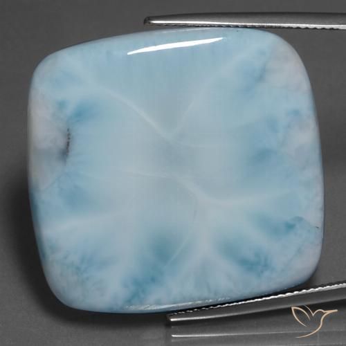 58.94ct Natural Azul claro larimar, Forma Cojín, Opaco