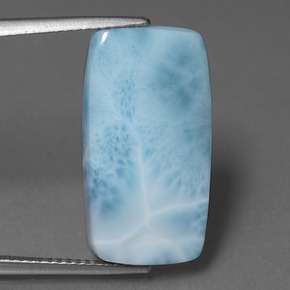 larimar Celeste natural de 11.30 ct, Corte Cojín, Opaco