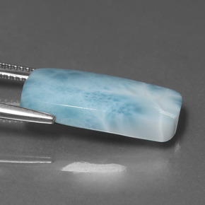 larimar Celeste natural de 11.30 ct, Corte Cojín, Opaco