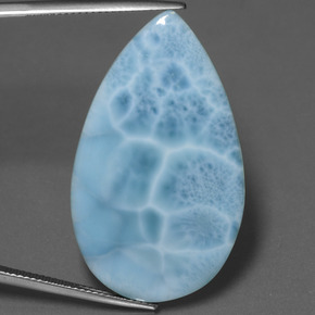 larimar Azul natural de 28.91 ct, En forma de pera, Opaco