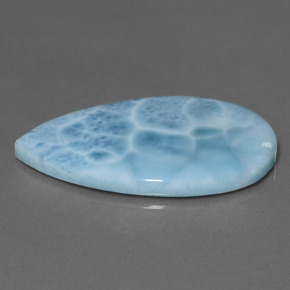 larimar Azul natural de 28.91 ct, En forma de pera, Opaco