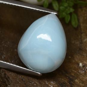 larimar Azul verdoso natural de 12.95 ct, En forma de pera, Opaco