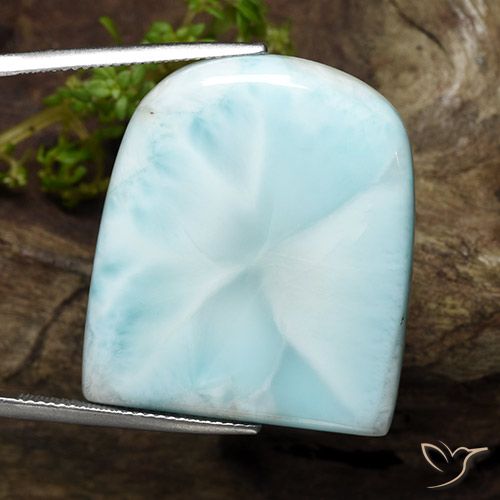 50.61ct Natural Azul verdoso claro larimar, Elegante, Opaco