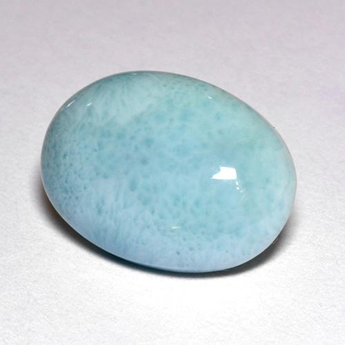 larimar Azul natural de 4.71 ct, Corte Óvalo, Opaco