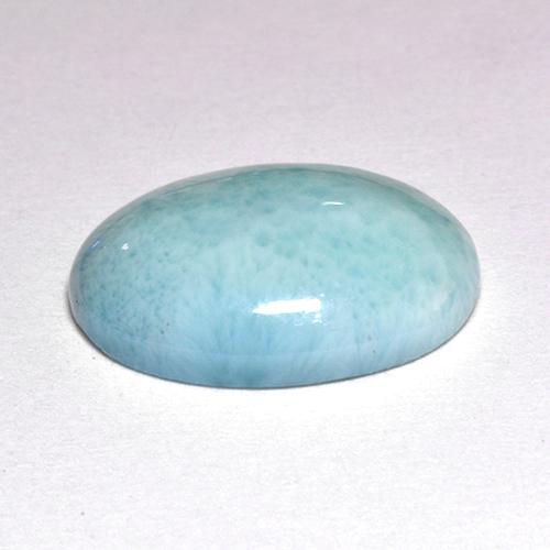 larimar Azul natural de 4.71 ct, Corte Óvalo, Opaco