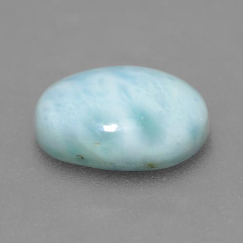 Larimar turquesa natural de 2,60 ct, corte óvalo, opaco