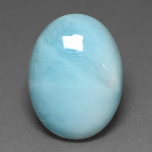 larimar Azul claro natural de 7.58 ct, Corte Óvalo, Opaco