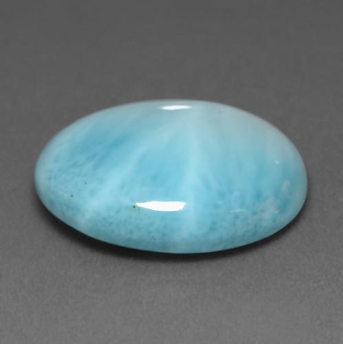larimar Azul claro natural de 7.58 ct, Corte Óvalo, Opaco