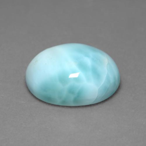 larimar Azul claro natural de 4.48 ct, Corte Óvalo, Opaco