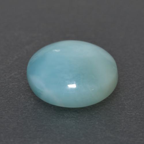 Larimar azul natural de 2,10 ct, corte redondo, translúcido