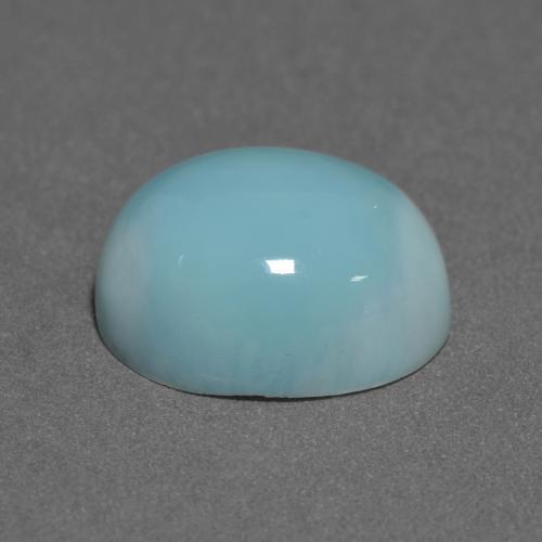 Larimar turquesa natural de 4,30 ct, corte óvalo, opaco
