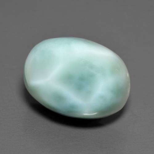Larimar turquesa natural de 8,23 ct, corte óvalo, opaco