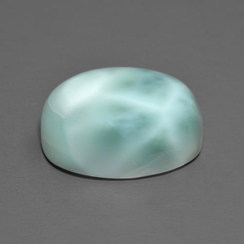 Larimar turquesa natural de 8,23 ct, corte óvalo, opaco