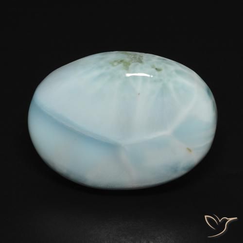 15.73ct Natural Celeste larimar, Ovalada, Opaco