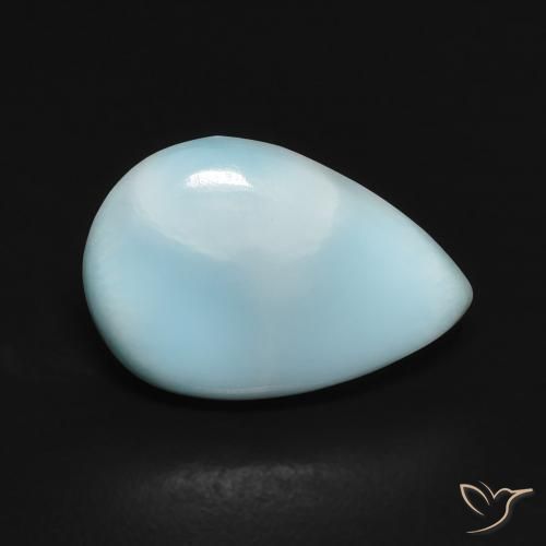 2.60ct Natural Verde azul larimar, En forma de pera, Opaco
