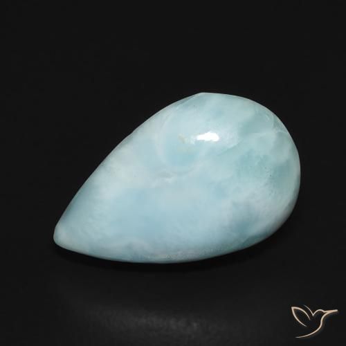 2.17ct Natural Azul cielo claro larimar, En forma de pera, Opaco