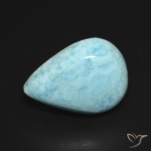 7.02ct Natural Verde azul larimar, En forma de pera, Opaco
