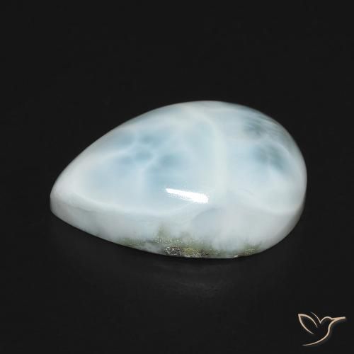 larimar Verde azul natural de 7.88 ct, En forma de pera, Opaco