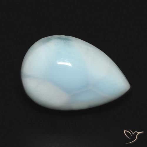 3.61ct Natural Verde azul larimar, En forma de pera, Opaco