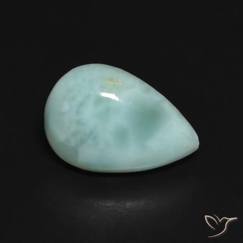 2.15ct Natural Verde azulado larimar, En forma de pera, Opaco