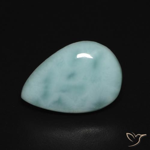 2.76ct Natural Verde azul larimar, En forma de pera, Opaco