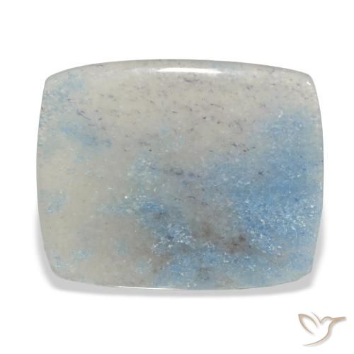 13.63ct Natural Azul claro lazulita, Forma Cojín, Translúcido