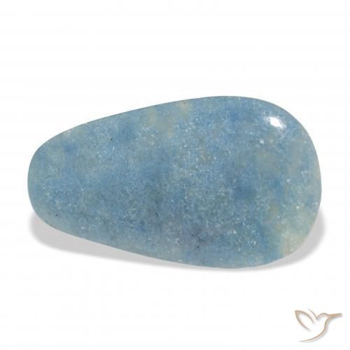 lazulita Azul agua claro natural de 10.81 ct, Elegante, Opaco