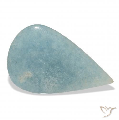 lazulita Azul verdoso claro natural de 19.52 ct, En forma de pera, Opaco