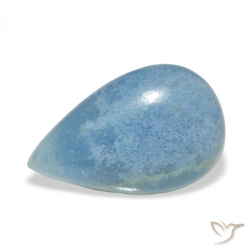 4.59ct Natural Azul Cielo lazulita, En forma de pera, Opaco