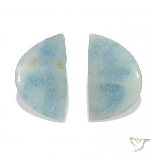 28.65ctw Natural Azul cielo claro lazulita, Elegante, Opaco