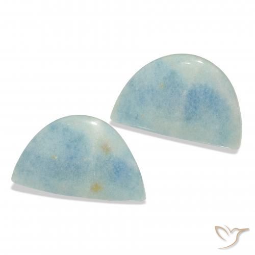 Gemas de lazulita Azul cielo claro natural de 28.65 ct, Elegante, Opaco