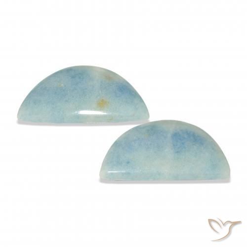 Gemas de lazulita Azul cielo claro natural de 28.65 ct, Elegante, Opaco