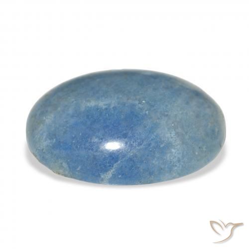 lazulita Azul Cielo natural de 24.67 ct, Ovalada, Opaco