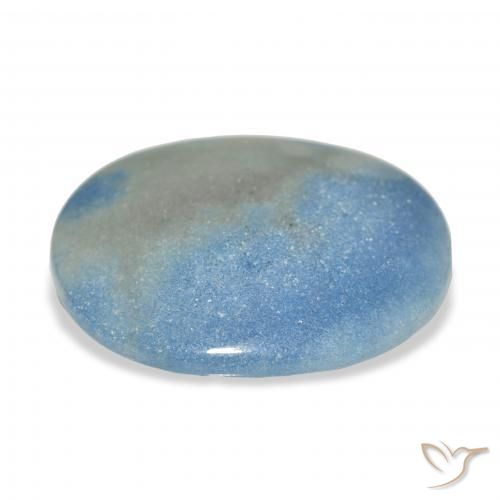 lazulita Azul Cielo natural de 20.64 ct, Ovalada, Opaco