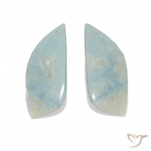 44.13ctw Natural Celeste lazulita, Elegante, Opaco