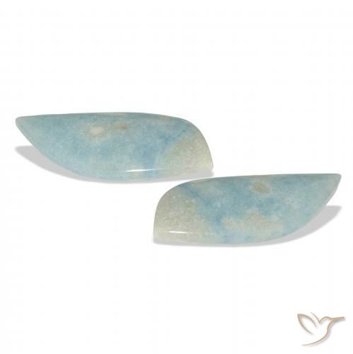 Gemas de lazulita Celeste natural de 44.13 ct, Elegante, Opaco