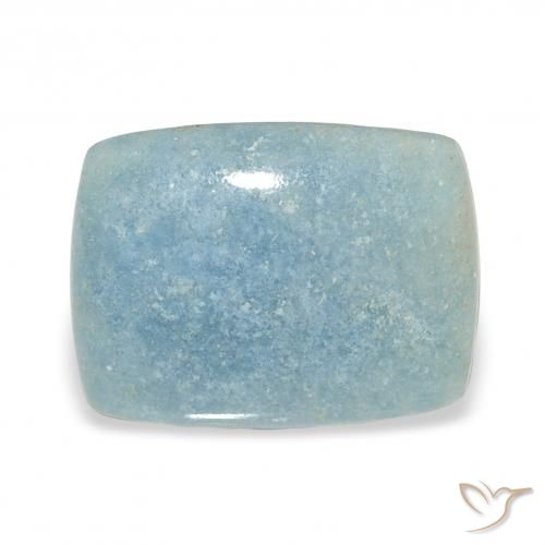 13.08ct Natural Azul claro lazulita, Forma Cojín, Opaco
