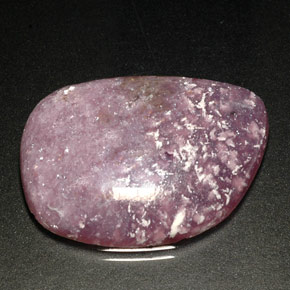 Lepidolita violeta natural de 20,92 ct, forma elegante, opaco