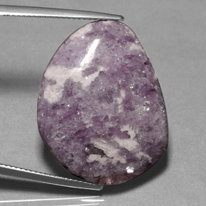 Lepidolite Violeta natural de 24.77 ct, Forma elegante, Opaco