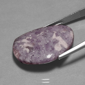 Lepidolite Violeta natural de 24.77 ct, Forma elegante, Opaco