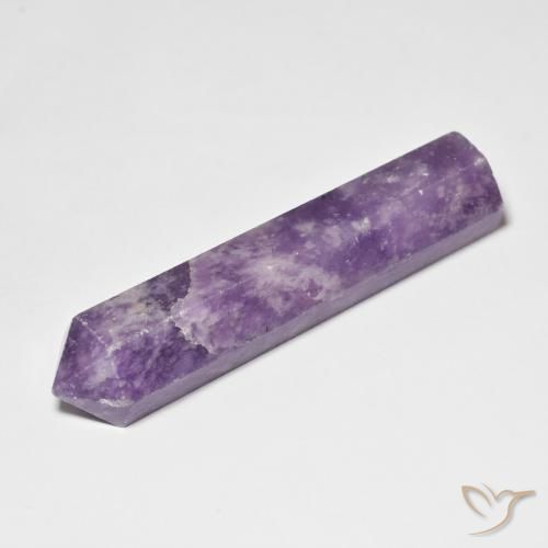 Lepidolite Violeta intenso medio natural de 33.54 ct, Forma elegante, Opaco