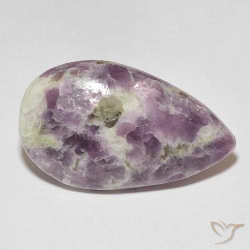 Lepidolite Multicolor natural de 21.98 ct, En forma de pera, Opaco